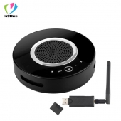 美源视频会议麦克风/全向麦克风/会议麦克风USB免驱/音视频会议全向麦克风 MST-Q3W（3颗数字硅麦，2.4G无线）